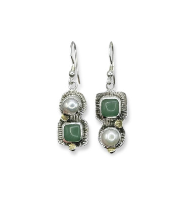 Silver earrings pren...