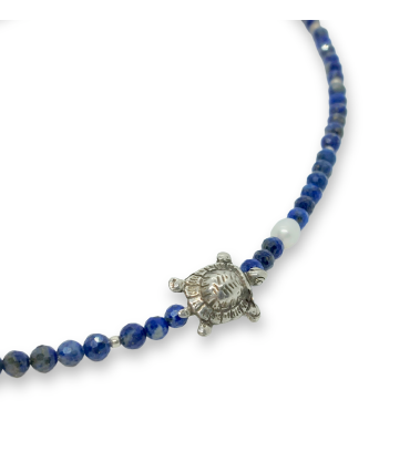 Necklace with lapis...
