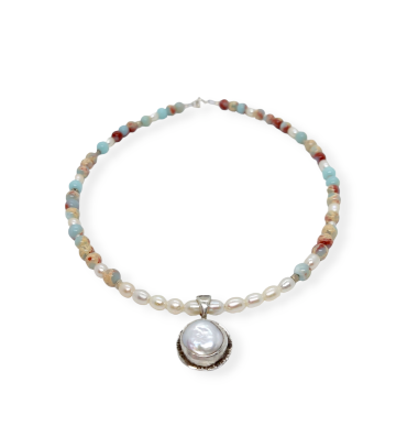 Necklace with agat ...